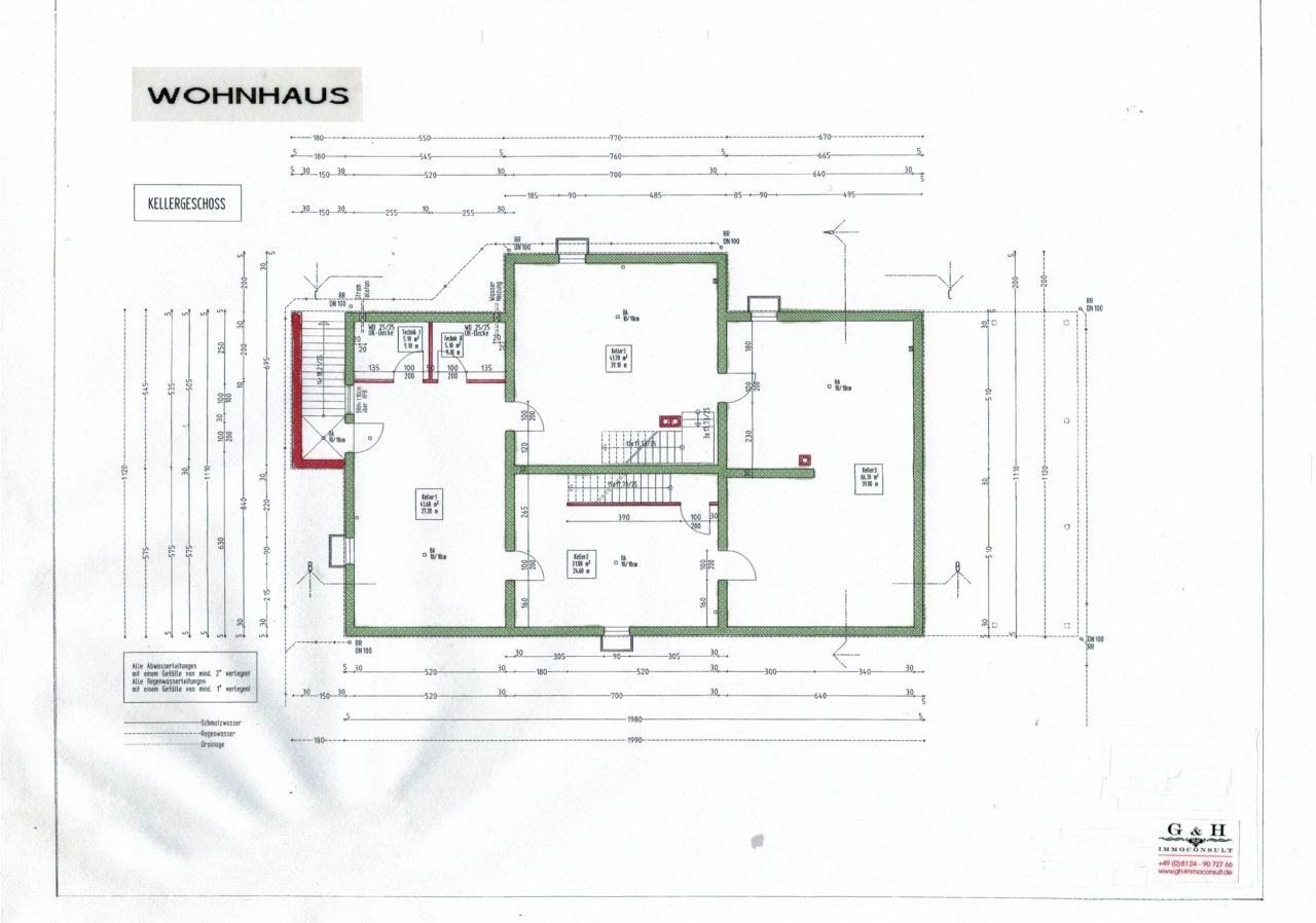 Grundrissplan Landhaus KG