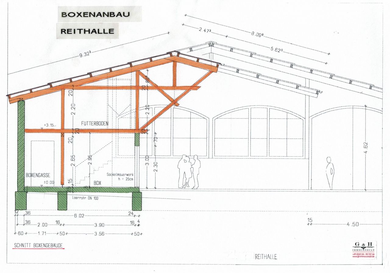 Schnitt Boxengebäude