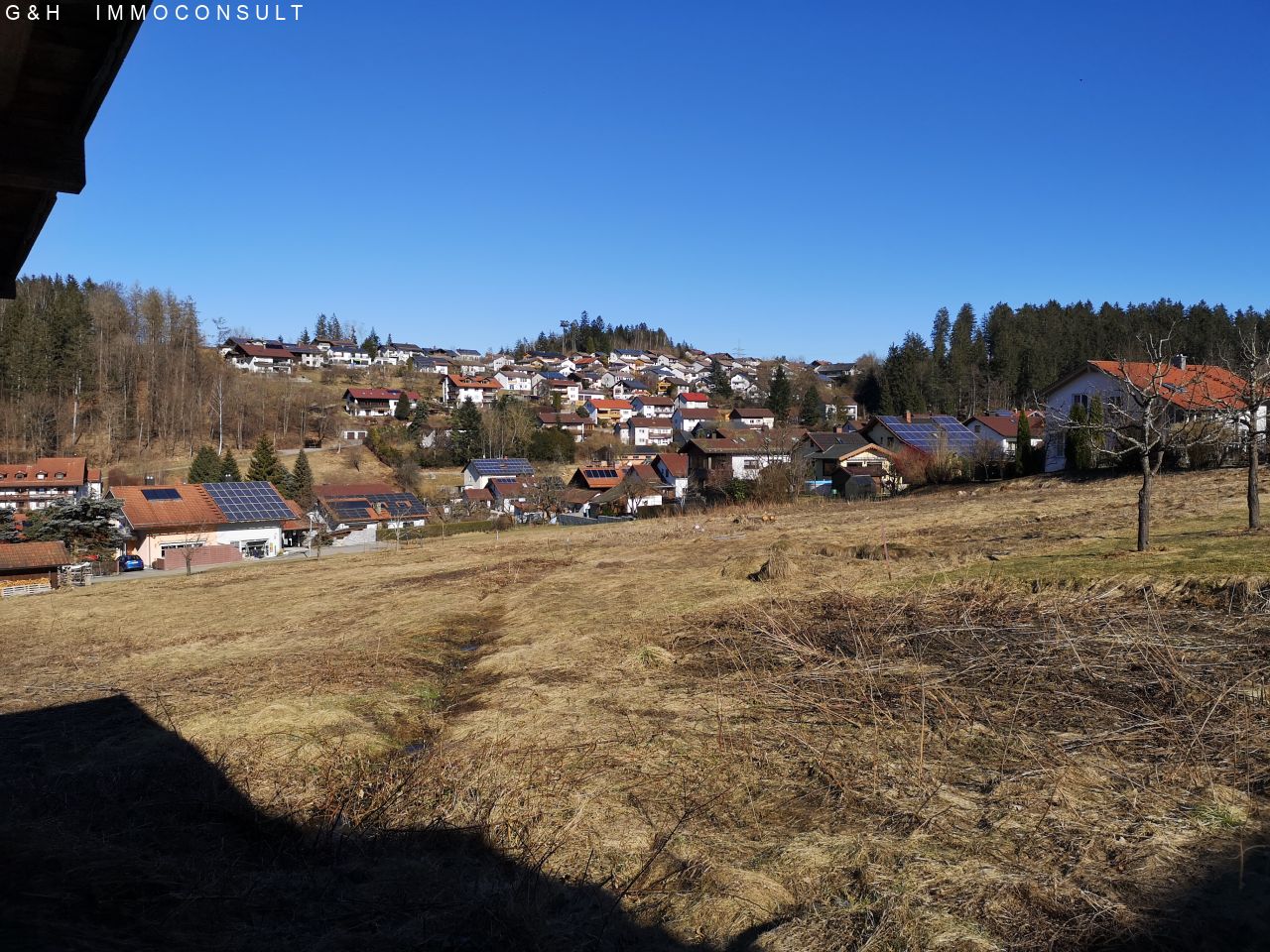 Baugrundstück-Blick Richtung Süden