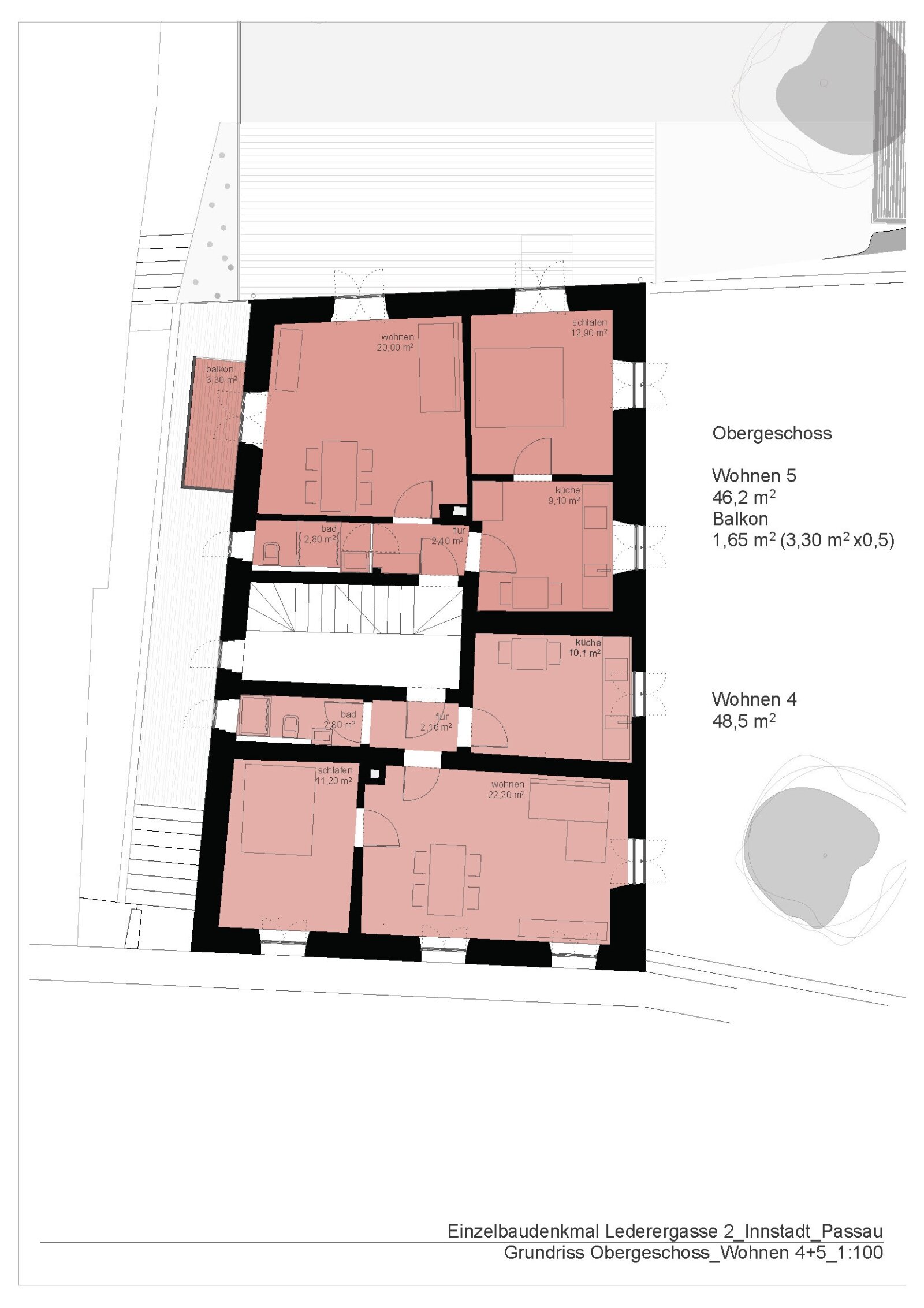Grundriss OG Wohnen 4+5 Grundriss OG Wohnen 4+5
