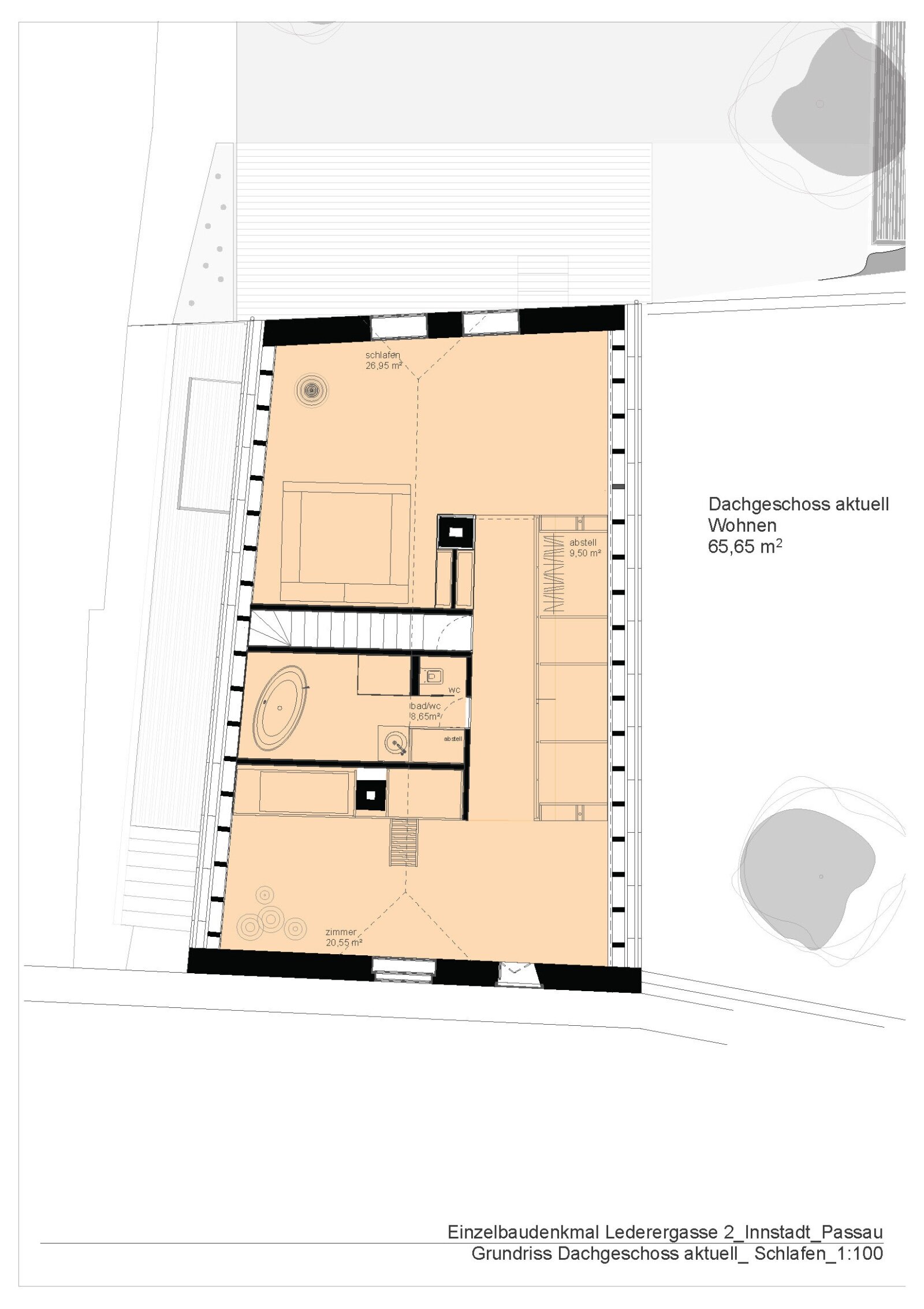 Grundriss aktuell DG Schlafen Grundriss aktuell DG Schlafen
